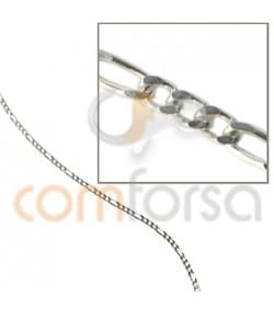 Chaîne maille fígaro 3 x 1 mm en Argent 925 ( grammes)