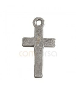 Pendentif croix 7 x 14 mm argent