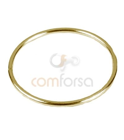 Entretoise circulaire anneau 20 mm argent doré