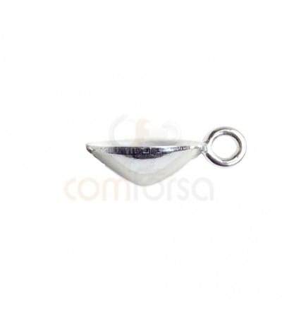 Serti pendentif pour cabochon rivoli 12 mm argent 925 ml