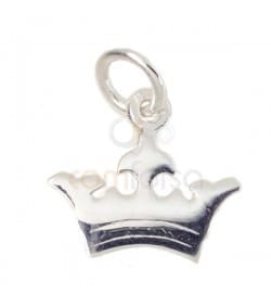 Pendentif couronne 12 x 11 mm argent 925