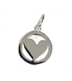 Pendentif Coeur 10 mm argent 925